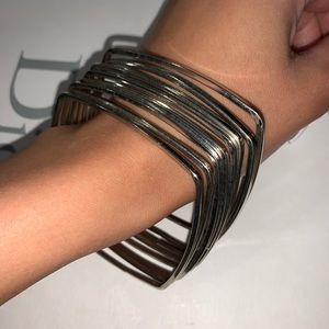 Silver square bracelets